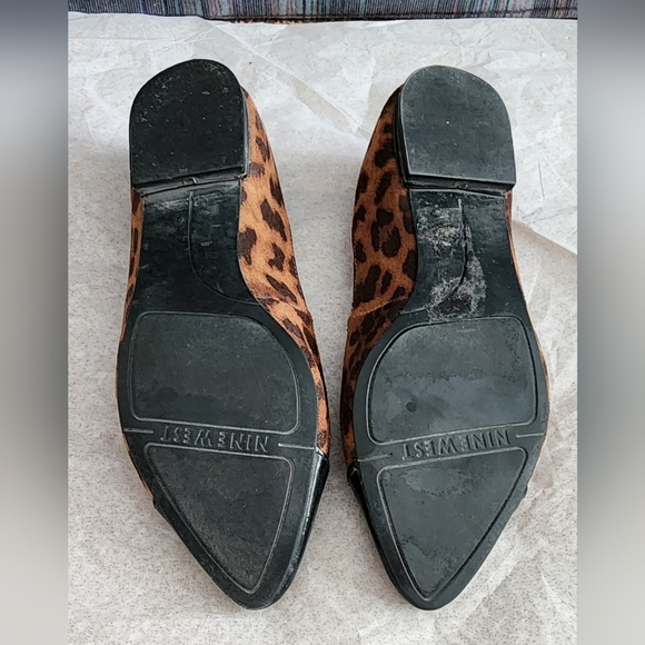 Nine Eest Leppard Print Flats - Picture 3 of 6